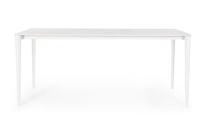 Tavolo "Reija" in acciaio per sala da pranzo, da 180 x 90 cm