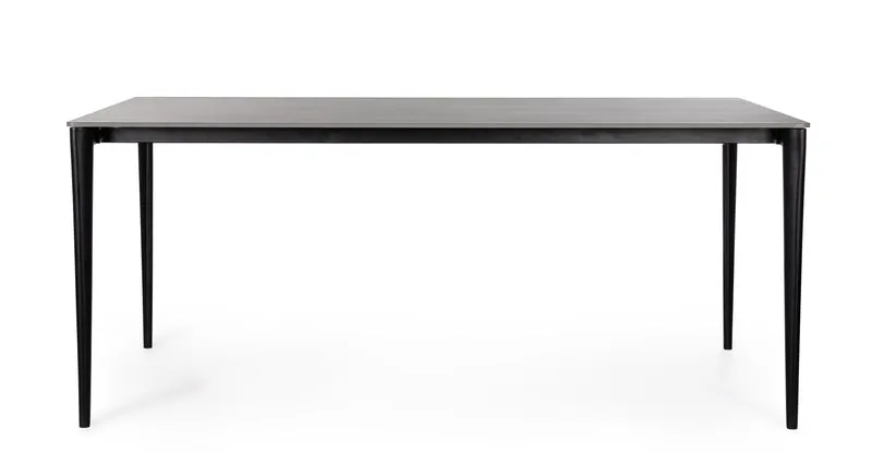 Tavolo "Reija" in acciaio per sala da pranzo, da 180 x 90 cm