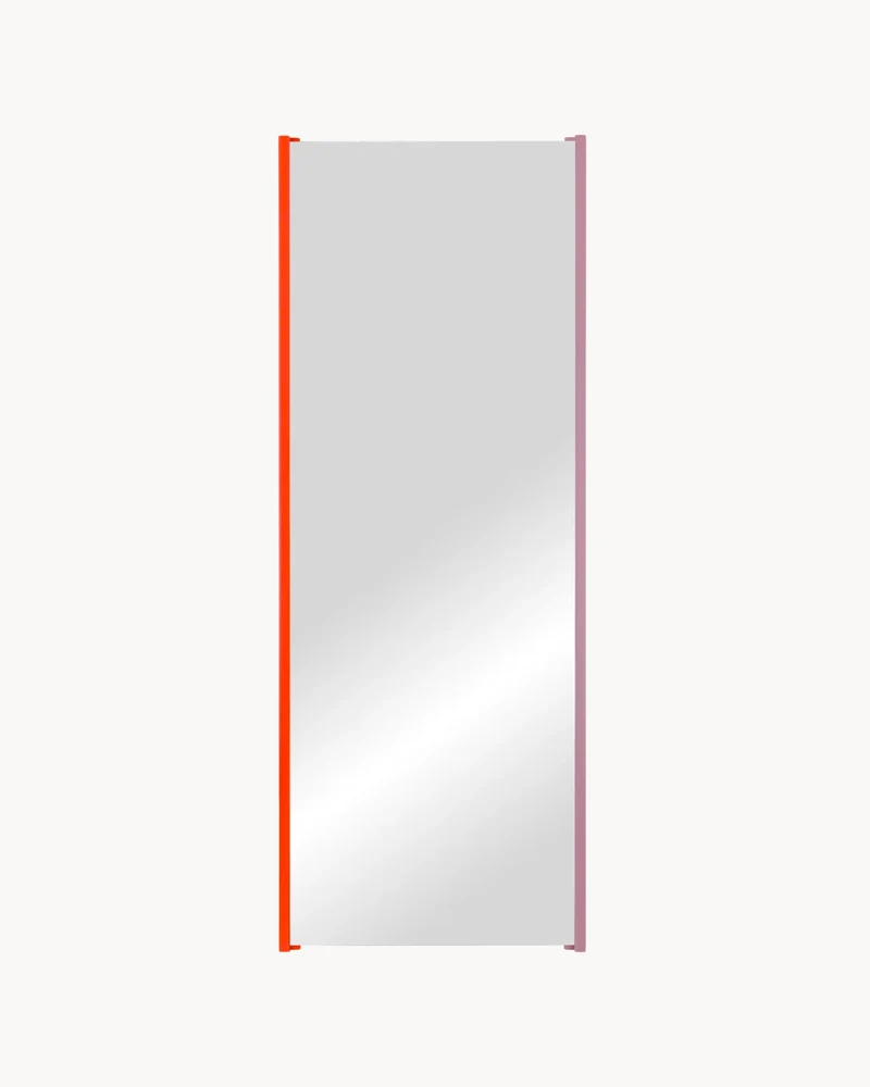 Specchio da parete con cornice in legno Lun