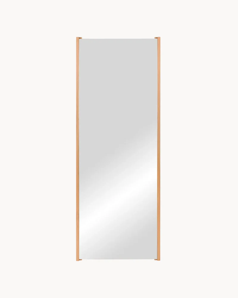 Specchio da parete con cornice in legno Lun