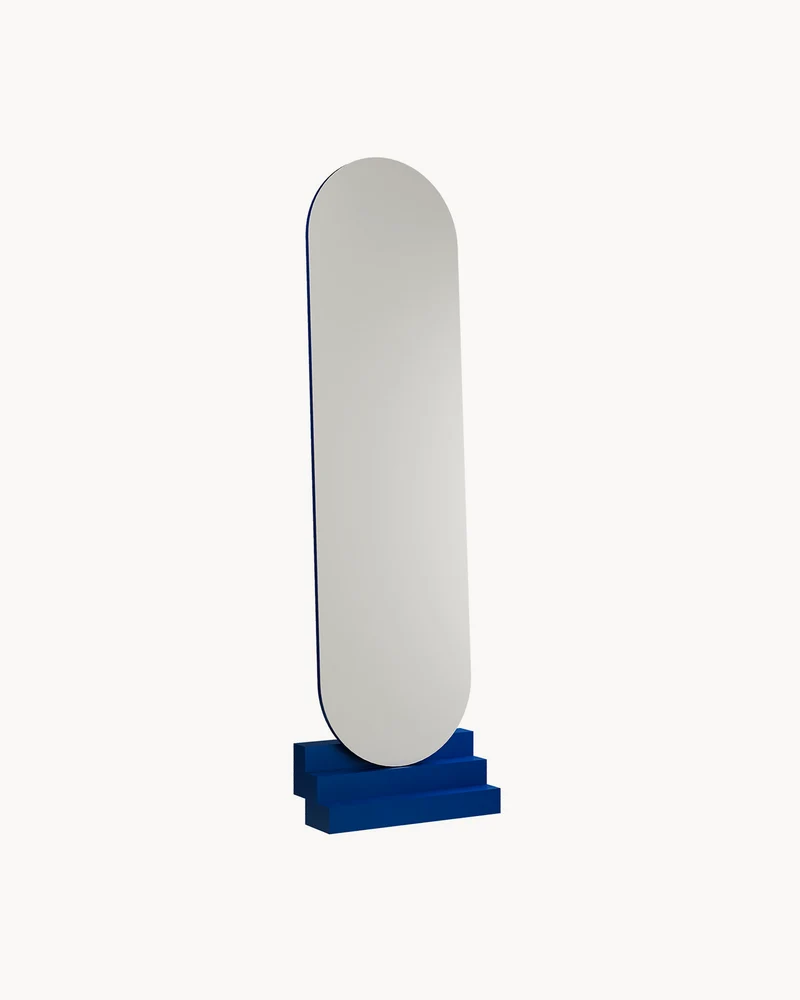 Specchio alto da parete con base Nonchalant