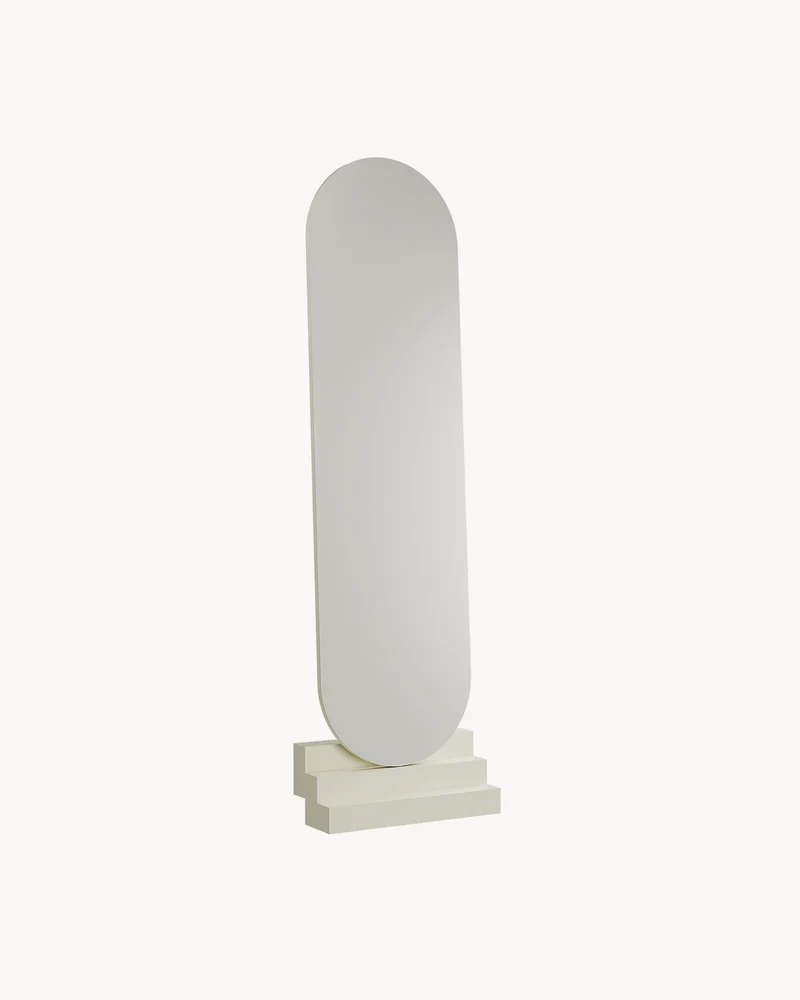 Specchio alto da parete con base Nonchalant