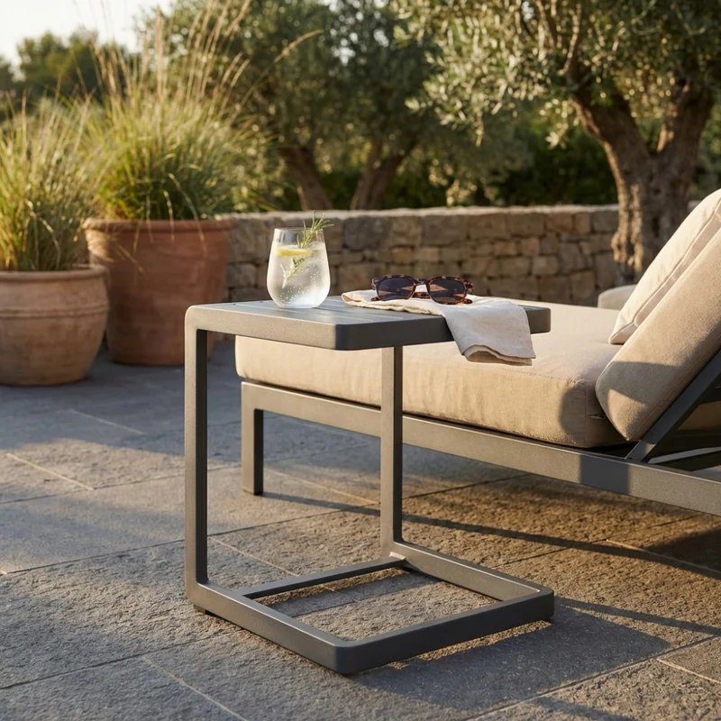 Tavolino da Giardino Alimos in Alluminio