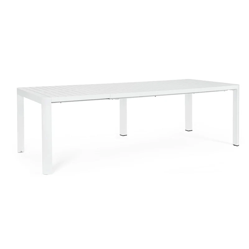 Tavolo allungabile "Kiplin" struttura in alluminio Bianco 200/260/320 cm da esterno