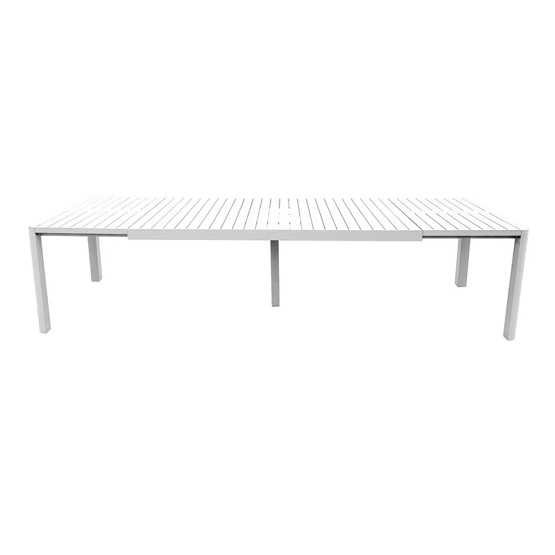 Tavolo allungabile "Kiplin" struttura in alluminio Bianco 200/260/320 cm da esterno