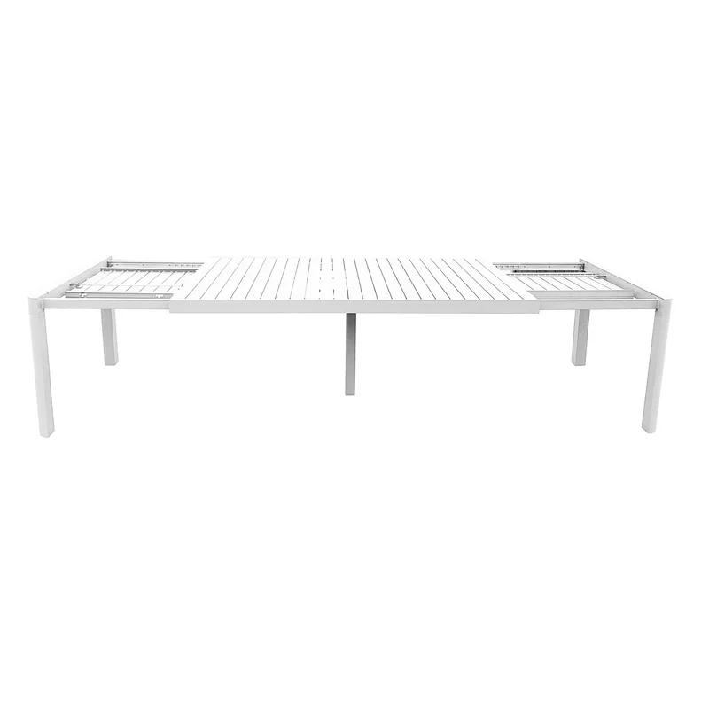 Tavolo allungabile "Kiplin" struttura in alluminio Bianco 200/260/320 cm da esterno