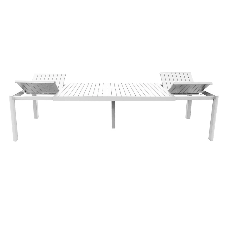 Tavolo allungabile "Kiplin" struttura in alluminio Bianco 200/260/320 cm da esterno