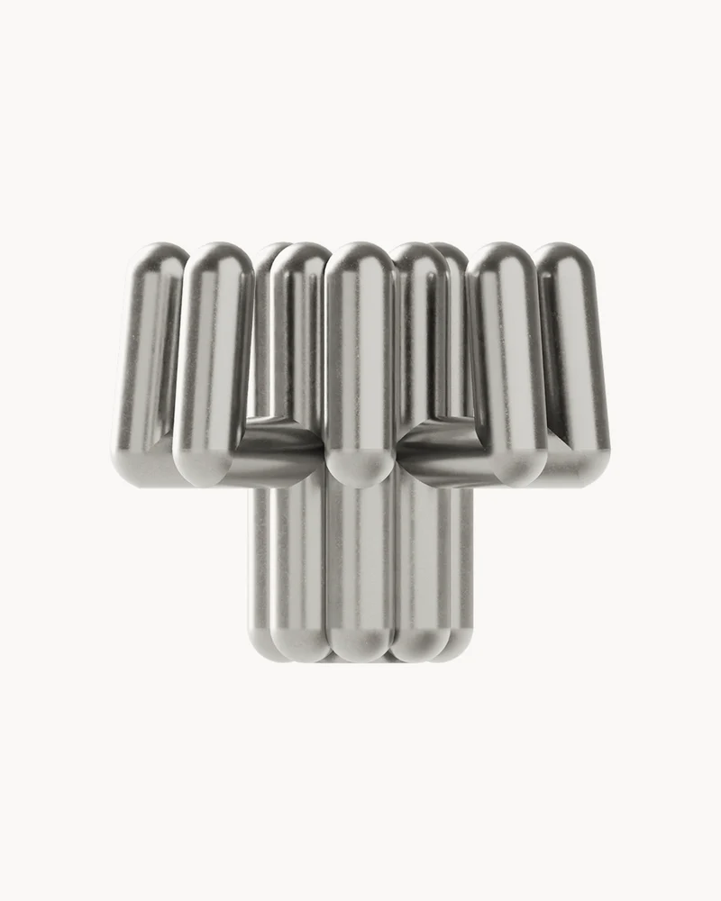 Portacandele in alluminio Digit Four