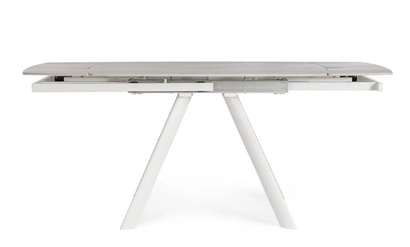 Tavolo "Raili" allungabile in acciaio per sala da pranzo, da 120/180 x 85 cm