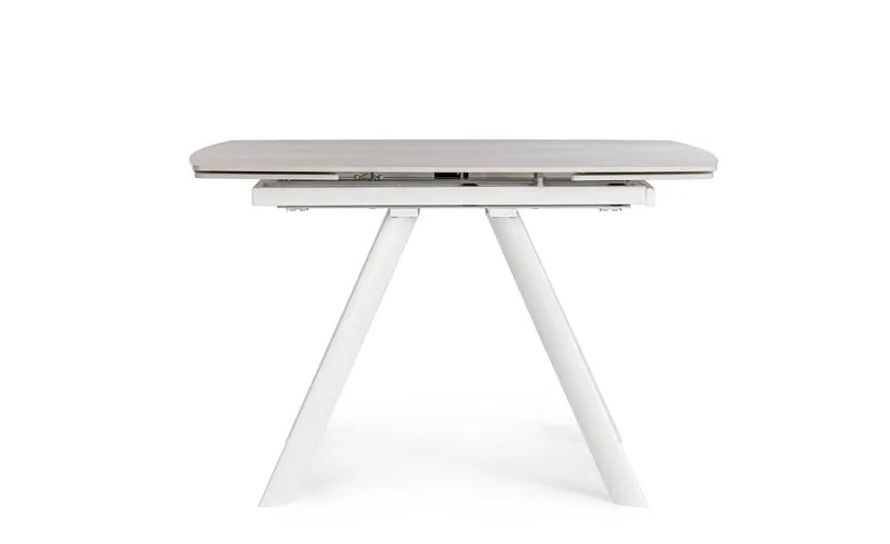 Tavolo "Raili" allungabile in acciaio per sala da pranzo, da 120/180 x 85 cm