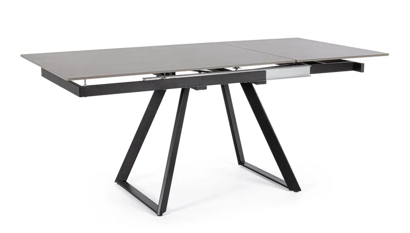 Tavolo "Reeta" allungabile in acciaio per sala da pranzo, da 120/180 x 90 cm