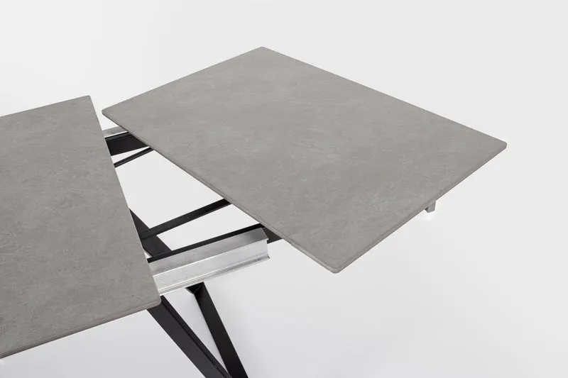 Tavolo "Reeta" allungabile in acciaio per sala da pranzo, da 120/180 x 90 cm