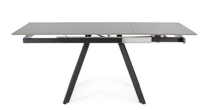 Tavolo "Reeta" allungabile in acciaio per sala da pranzo, da 120/180 x 90 cm
