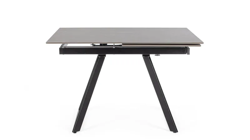 Tavolo "Reeta" allungabile in acciaio per sala da pranzo, da 120/180 x 90 cm