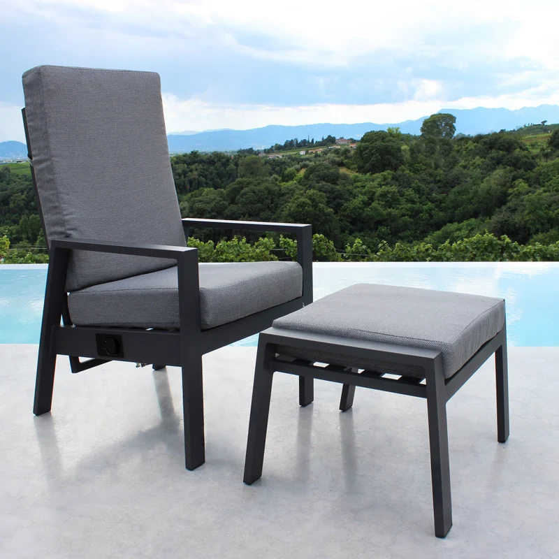 Poltrona Reclinabile Giacarta Antracite: Comfort e Design per il Tuo Outdoor