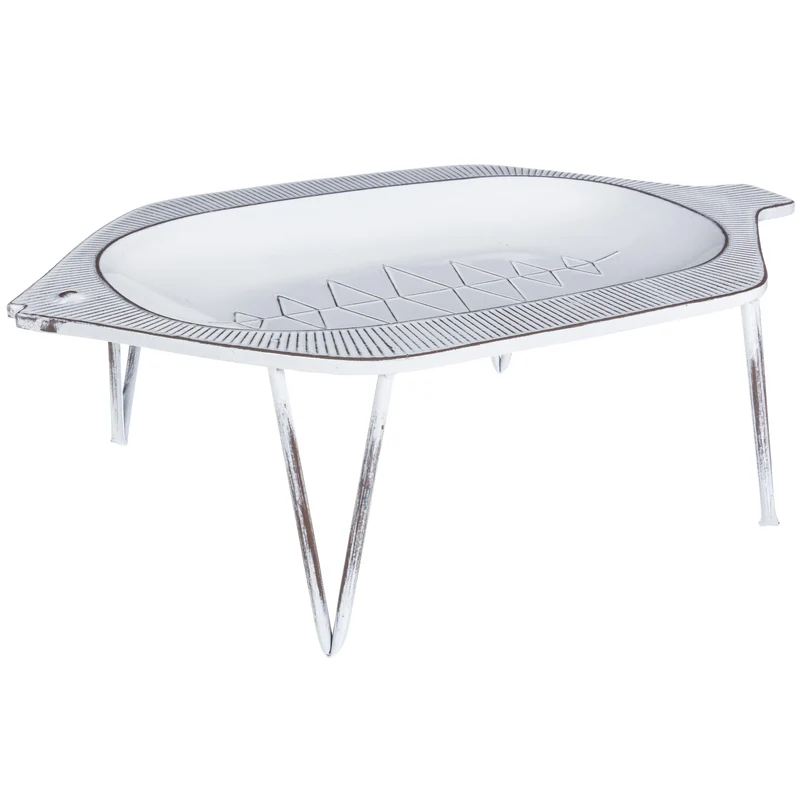 Alzatina decor fisher, struttura realizzato in acciaio