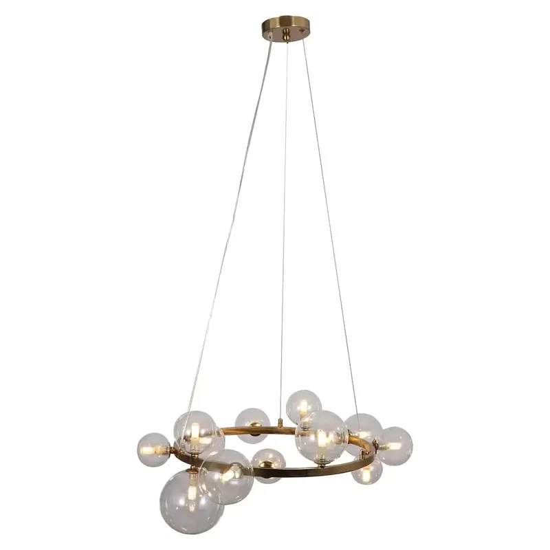 Richmond Interiors Design Hängelampe Yosie brushed gold (Brushed Gold)