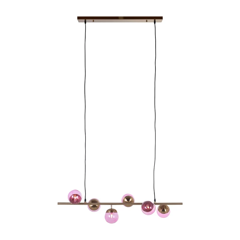 Richmond Interiors Design Hängelampe Bente Rosa (Brushed Gold)