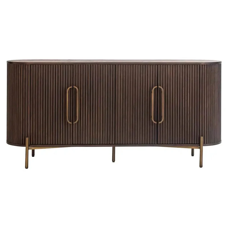 Richmond Interiors Luxor Sideboard Anrichte 4-türig (Braun)