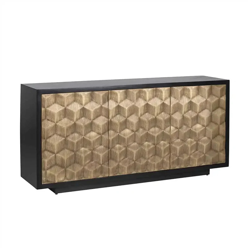 Richmond Interiors Esher Sideboard 3-türig (Schwarz)