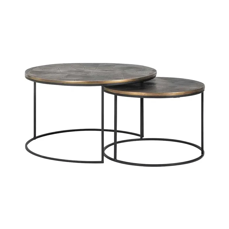 Richmond Interiors Couchtisch Tulum 2er-Set