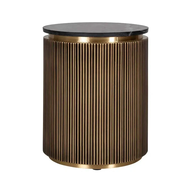 Richmond Interiors Ironville Beistelltisch Coffe Table 50Ø Gold
