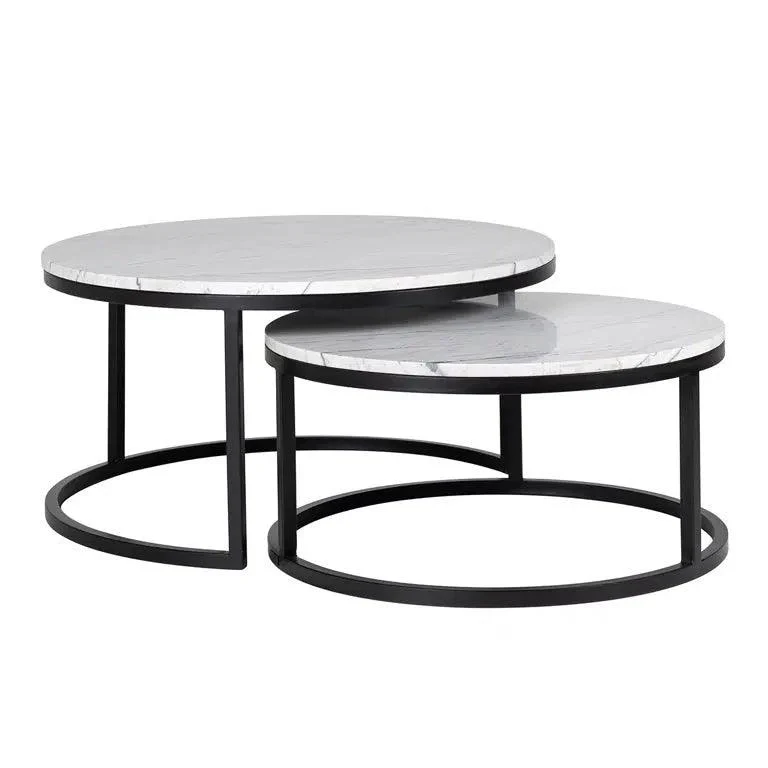 Richmond Interiors Couchtisch Lexington 2er-Set weiß