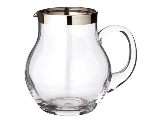 Edzard Krug Olivia, mundgeblasenes Kristallglas mit Platinrand