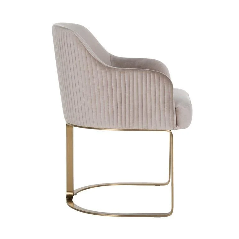 Richmond Esszimmerstuhl Hadley Dining Chair Samt Velvet Khaki