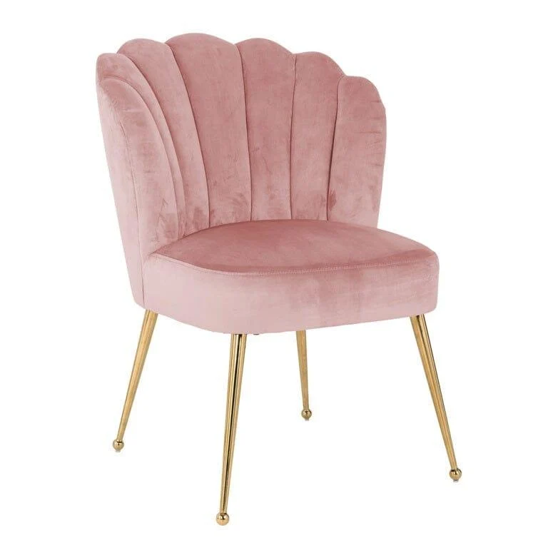 Richmond Interiors Stuhl Pippa Samt Esszimmerstuhl Velvet Beige Grün Braun Rosa