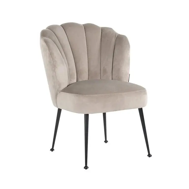 Richmond Interiors Stuhl Pippa Samt Esszimmerstuhl Velvet Beige Grün Braun Rosa