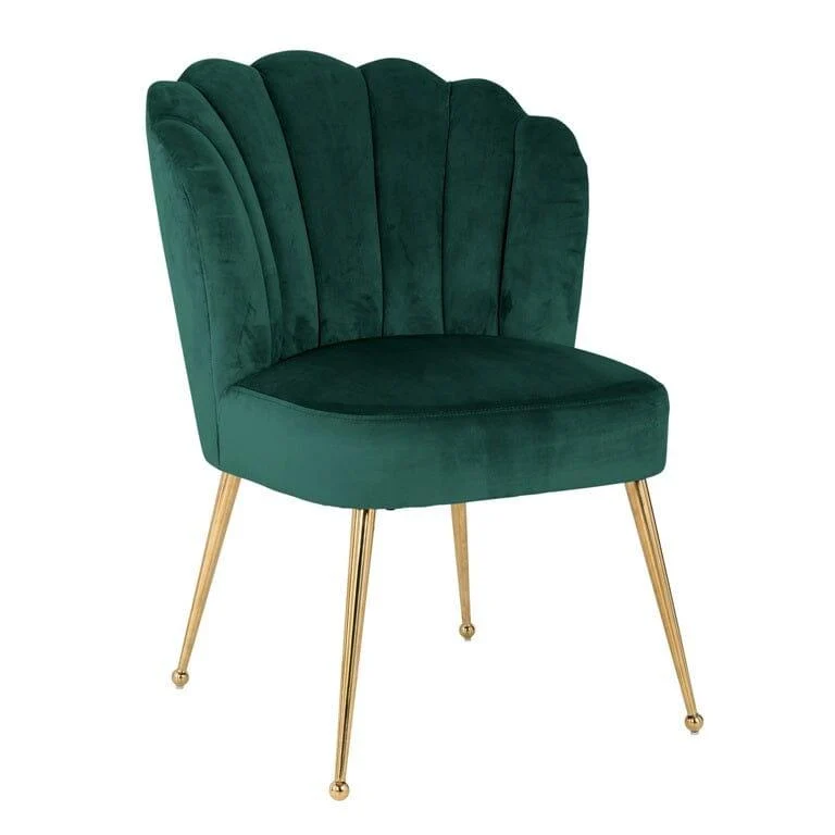 Richmond Interiors Stuhl Pippa Samt Esszimmerstuhl Velvet Beige Grün Braun Rosa