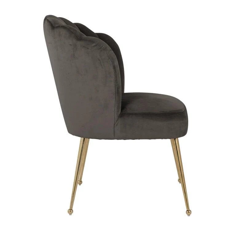 Richmond Interiors Stuhl Pippa Samt Esszimmerstuhl Velvet Beige Grün Braun Rosa