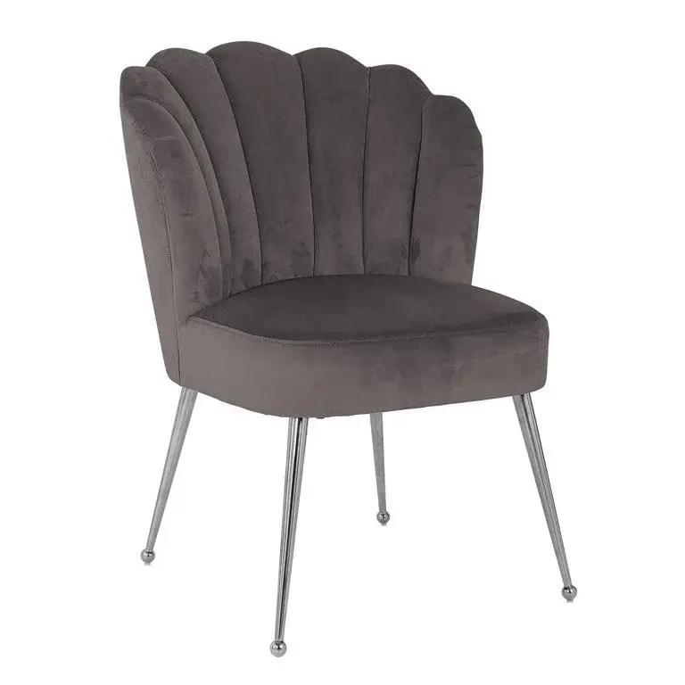 Richmond Interiors Stuhl Pippa Samt Esszimmerstuhl Velvet Beige Grün Braun Rosa