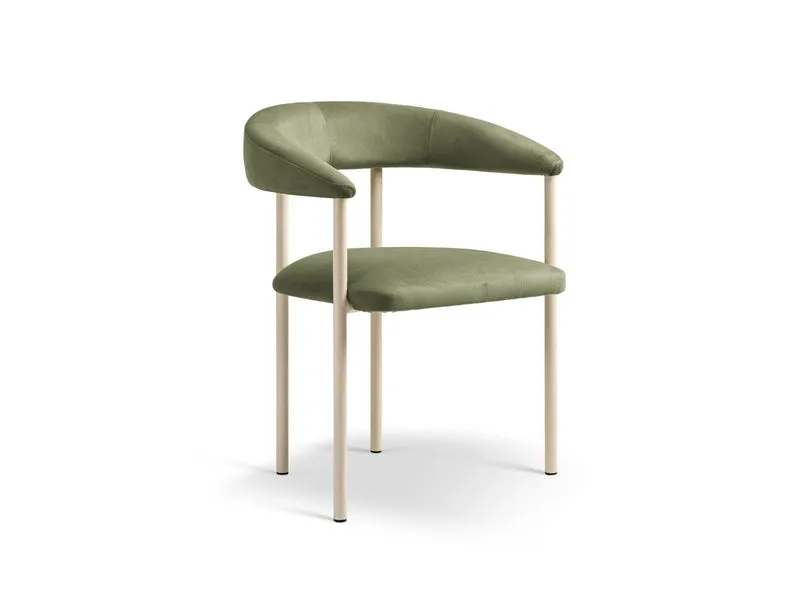 Sedia in Velluto, "Lea", 1 Posto, 56.5x53.5x74