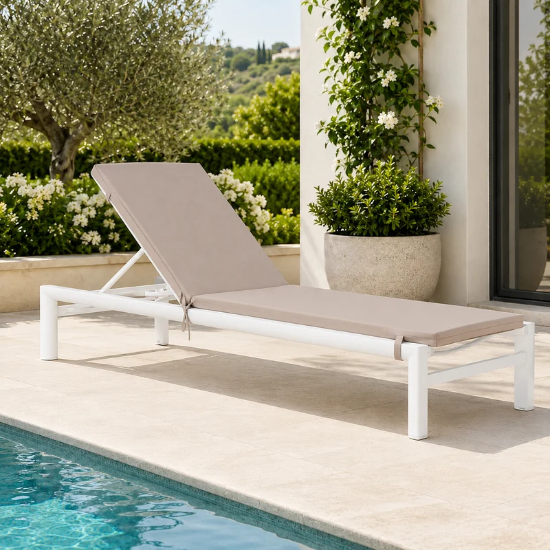 Cuscino per lettino prendisole 60x190x4cm - Hawai taupe