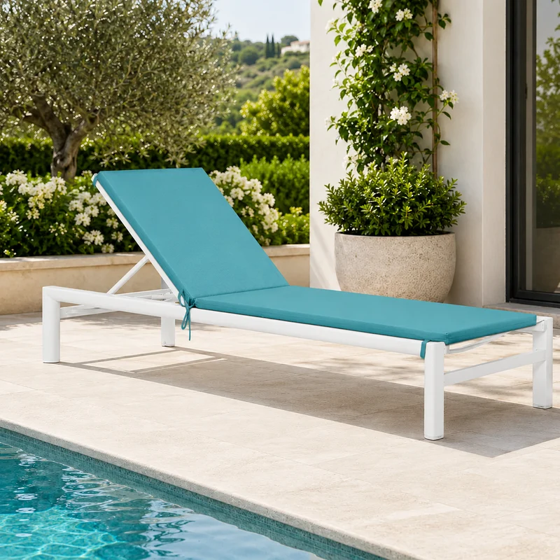 Cuscino per lettino prendisole 60x190x4cm - Hawai water