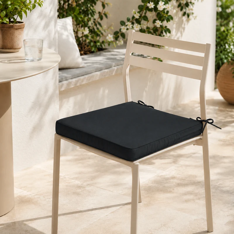Cuscino per sedia 40x40x5cm - Hawai carbon