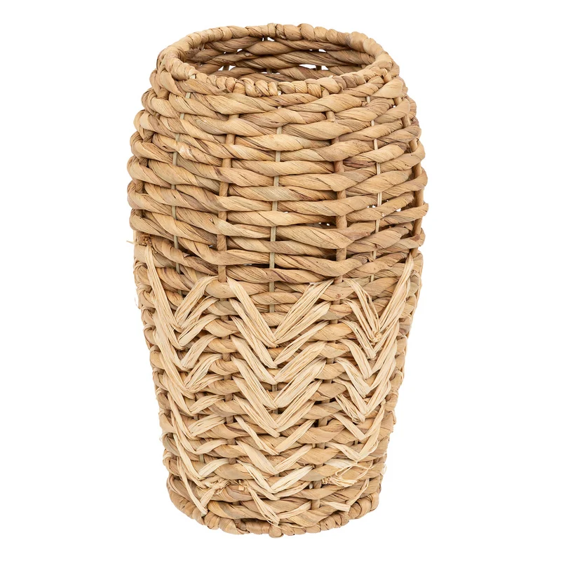 Vaso decorativo in fibra naturale intrecciata – Riza