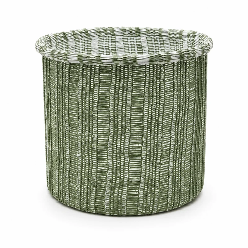 Cesto portavaso rotondo intrecciato h28xd32 – Danfield green