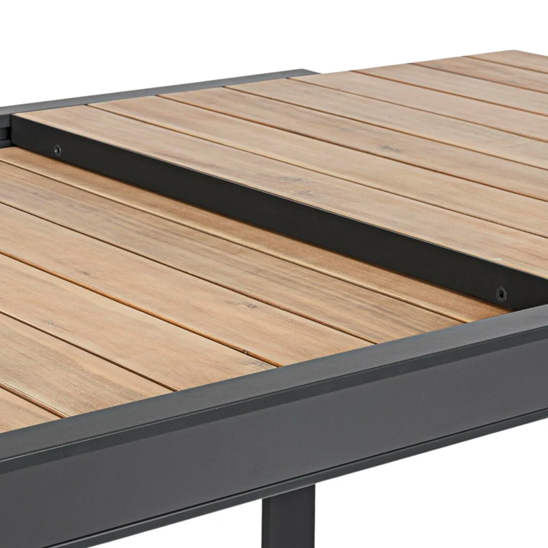 Tavolo da giardino in alluminio allungabile da 160 a 240 cm – Belmar antracite YK13