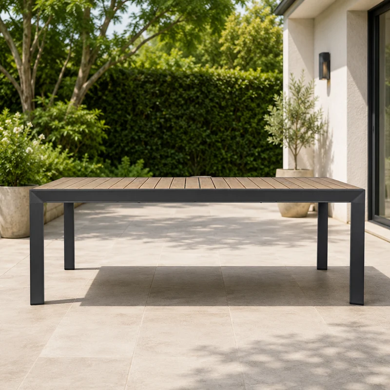 Tavolo da giardino in alluminio allungabile da 220 a 340 cm – Belmar antracite YK13