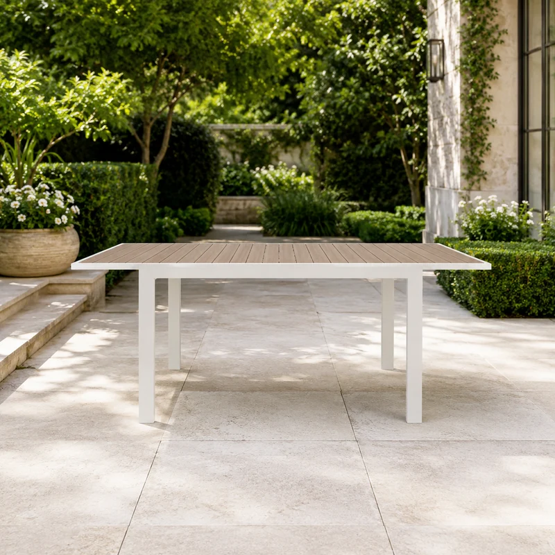 Tavolo da giardino in alluminio allungabile da 160 a 240 cm – Belmar vapor YK15