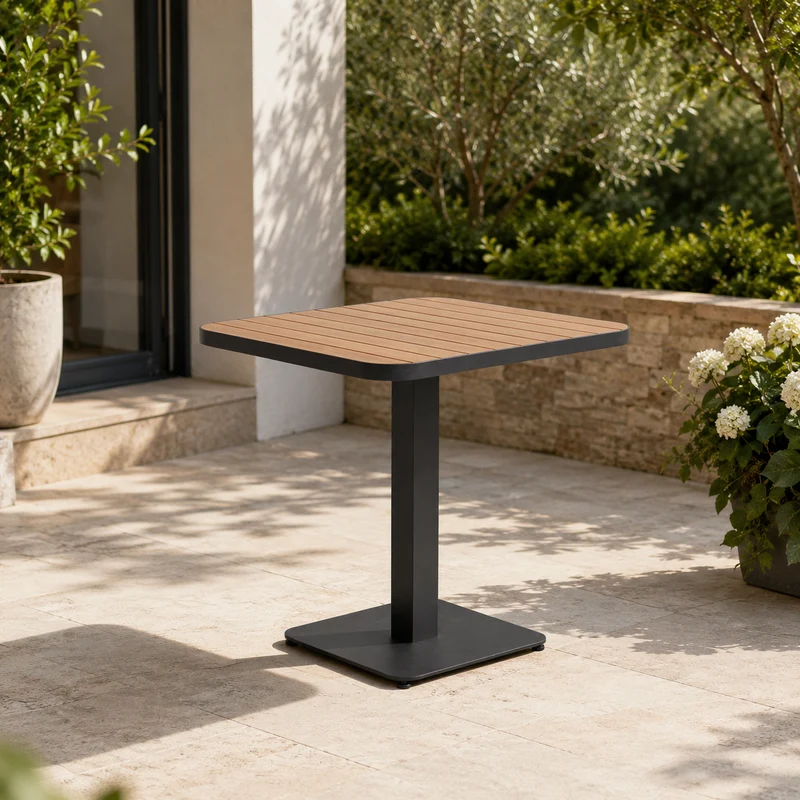 Tavolo da giardino in alluminio 75 x 75 cm – Belmar antracite YK13
