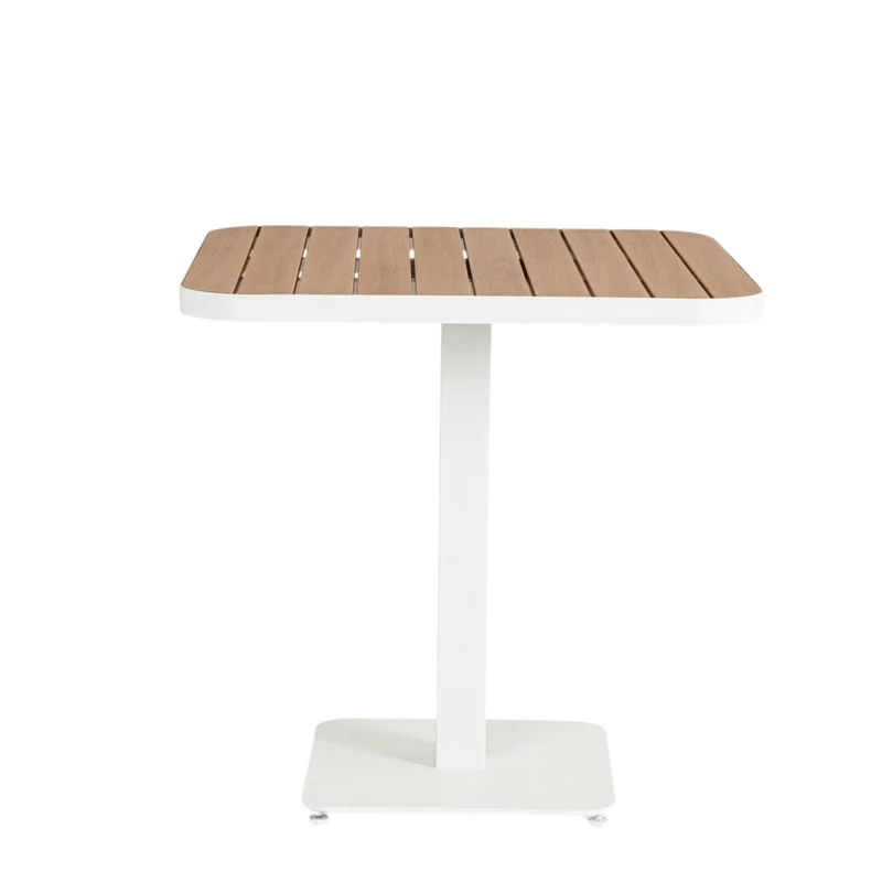 Tavolo da giardino in alluminio 75 x 75 cm – Belmar bianco YK11