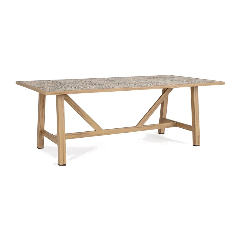 Tavolo da esterno in alluminio 206 cm x 106 cm - Kalimera desert