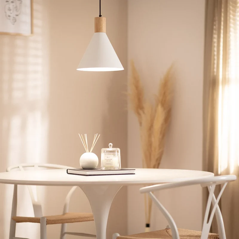 suspension scandinave bois et blanc - Bodø