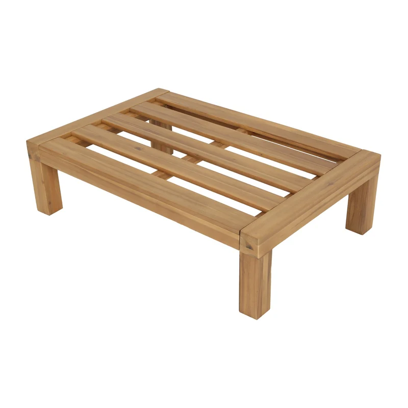 Poggiapiedi/tavolino in legno di acacia Timberly 120x90 cm