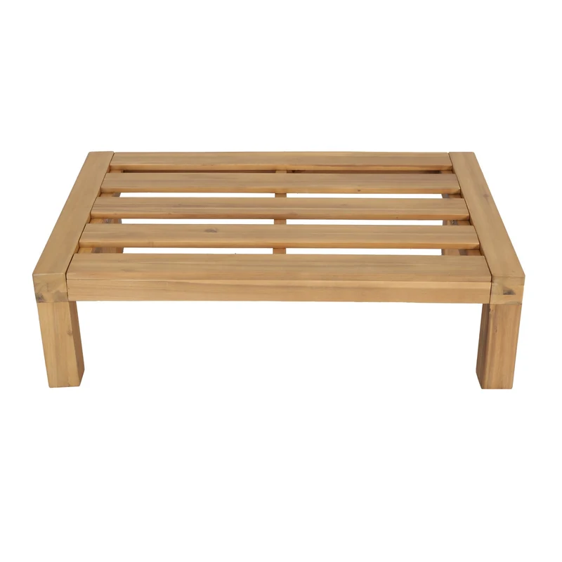 Poggiapiedi/tavolino in legno di acacia Timberly 120x90 cm