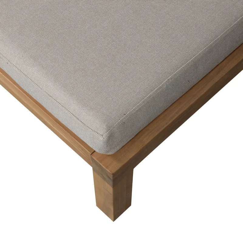 Poggiapiedi/tavolino in legno di acacia Timberly 120x90 cm